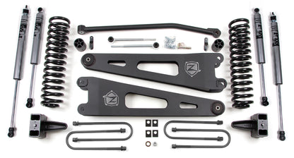 ZONE 2005-2007 FORD F-250,F-350 4WD GAS 4" SUSPENSION LIFT KIT,RADIUS ARMS,FOX