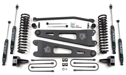 ZONE 2005-2007 FORD F-250,F-350 4WD GAS 4" SUSPENSION LIFT KIT,RADIUS ARMS,NITRO