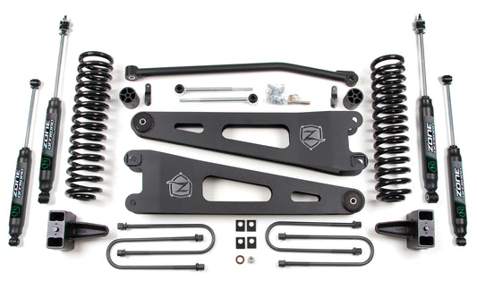 ZONE 2005-2007 FORD F-250,F-350 4WD GAS 4" SUSPENSION LIFT KIT,RADIUS ARMS,NITRO