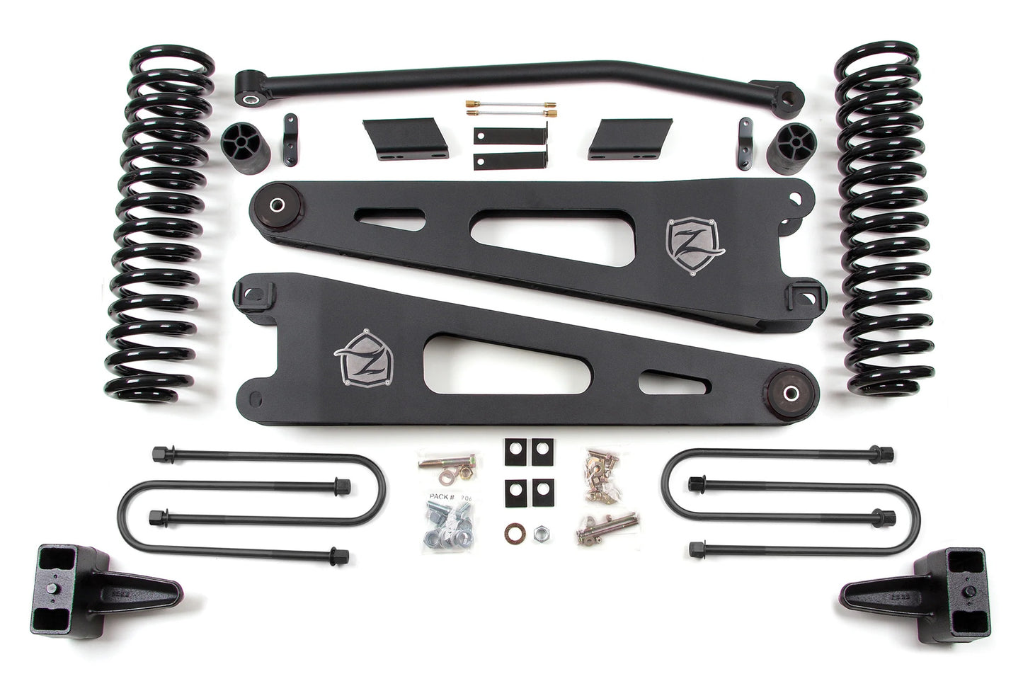 ZONE 2008-2010 FORD F-250,F-350 4WD DIESEL 4" SUSPENSION LIFT KIT W/ RADIUS ARMS