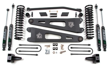 ZONE 2008-2010 FORD F-250,F-350 4WD GAS 4" SUSPENSION LIFT,RADIUS ARMS,NITRO