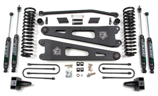 ZONE 2008-2010 FORD F-250,F-350 4WD GAS 4" SUSPENSION LIFT,RADIUS ARMS,NITRO