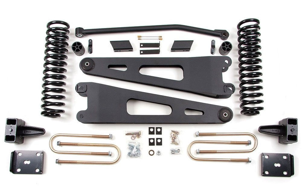 ZONE 2011-2016 F250/350 GAS 4WD W/O OVERLOAD 4" RADIUS ARM LIFT KIT