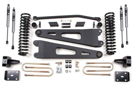 ZONE 2011-2016 F250/350 DIESEL 4WD WITH OVERLOAD 4" RADIUS ARM LIFT,FOX SHOCKS