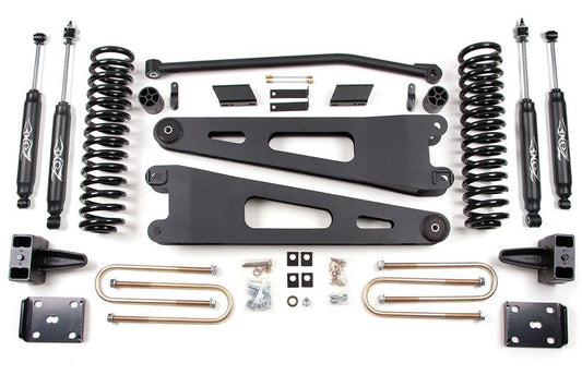 ZONE 2011-2016 F250/350 DIESEL 4WD WITH OVERLOAD 4" RADIUS ARM LIFT,NITRO SHOCKS