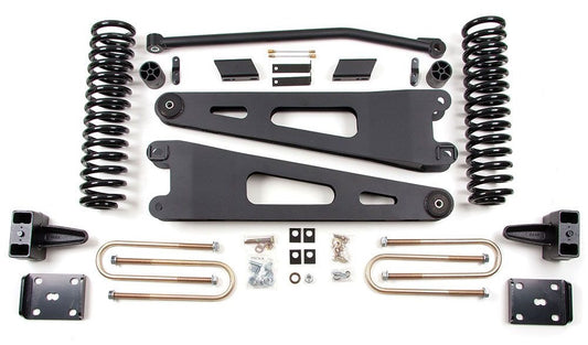 ZONE 2011-2016 F250/350 GAS 4WD WITH OVERLOAD 4" RADIUS ARM LIFT KIT