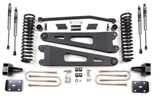ZONE 2011-2016 F250/350 GAS 4WD WITH OVERLOAD 4" RADIUS ARM LIFT,FOX SHOCKS