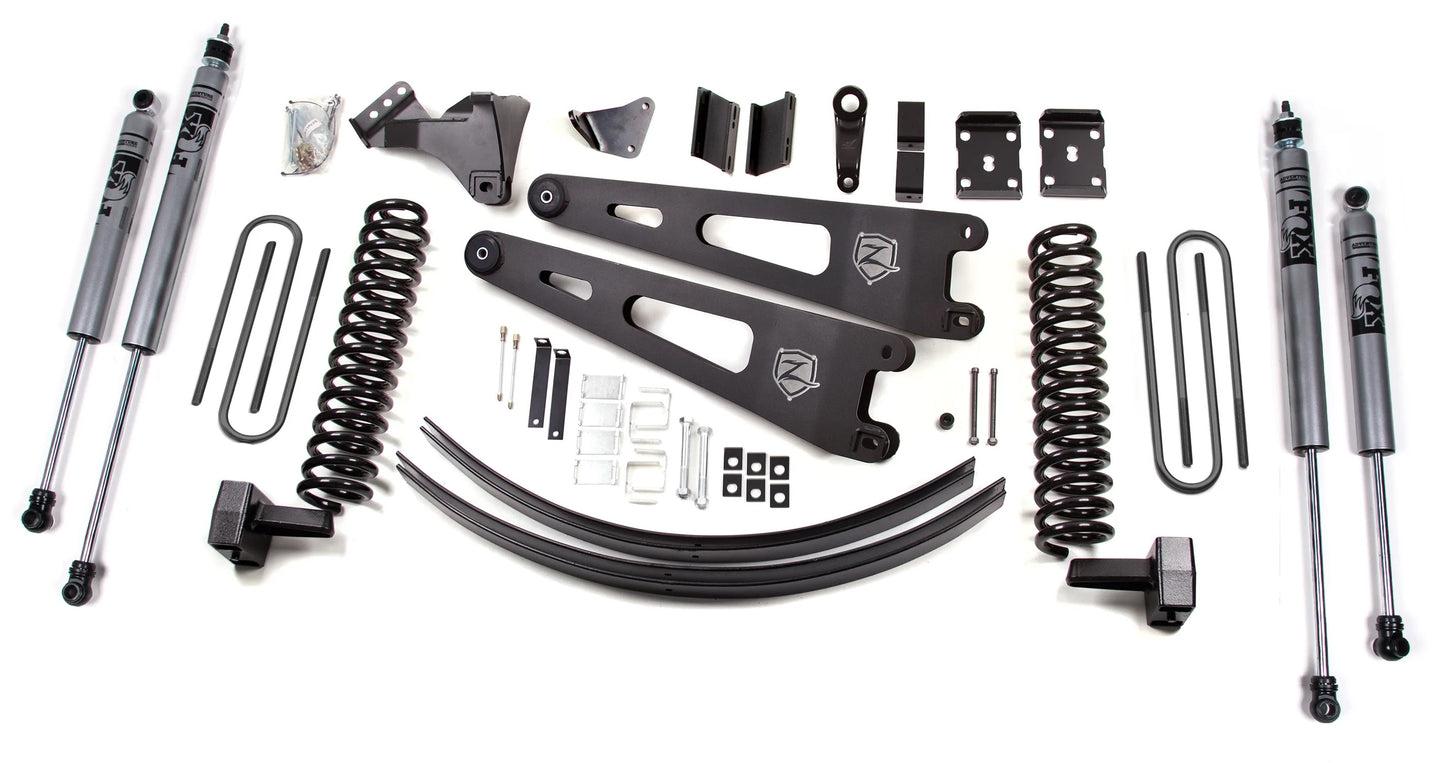 ZONE 2008-2010 FORD F-250,F-350 4WD DIESEL W/O OVERLOAD 6" LIFT,RADIUS ARMS,FOX