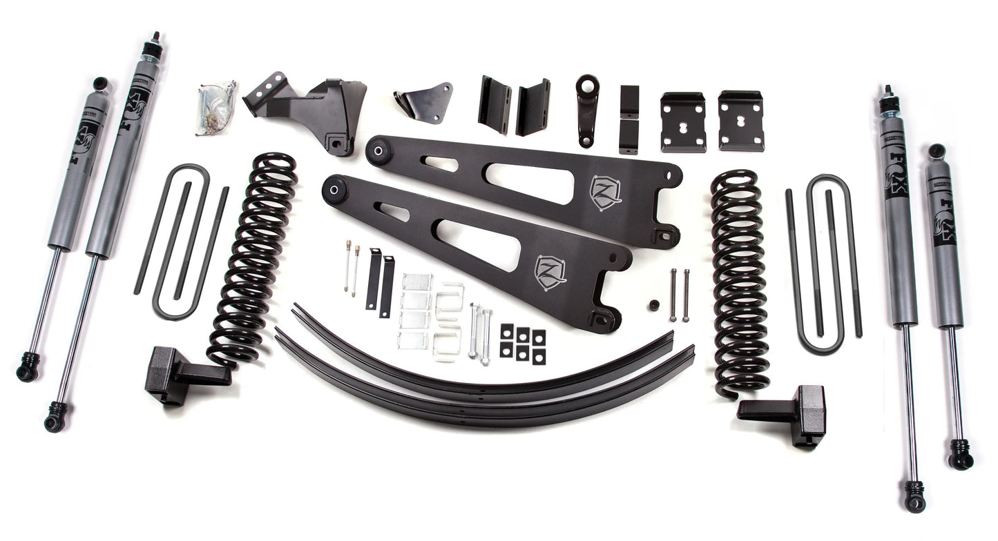 ZONE 2008-2010 FORD F-250,F-350 4WD GAS W/O OVERLOAD 6" LIFT,RADIUS ARMS,FOX