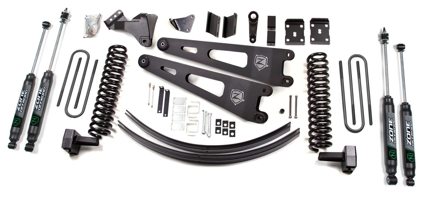 ZONE 2008-2010 FORD F-250,F-350 4WD GAS W/O OVERLOAD 6" LIFT,RADIUS ARM,NITRO