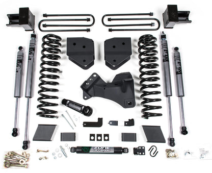 ZONE 2017-2019 F250,F350 4WD GAS W/O OVERLOAD 4" SUSPENSION LIFT KIT,FOX SHOCKS