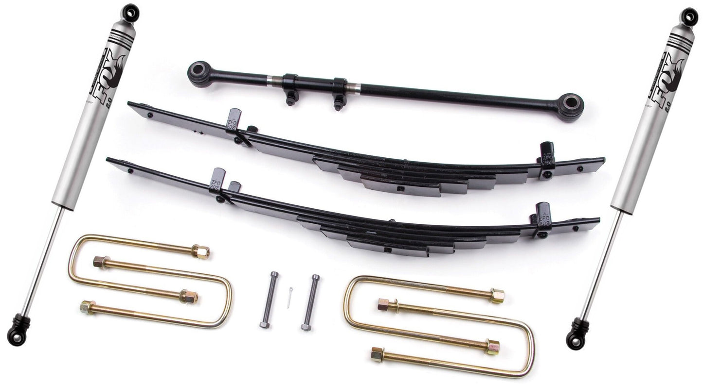 ZONE 99-04 FORD F250/350 2.5" LEAF SPRING LEVELING KIT WITH FOX SHOCKS