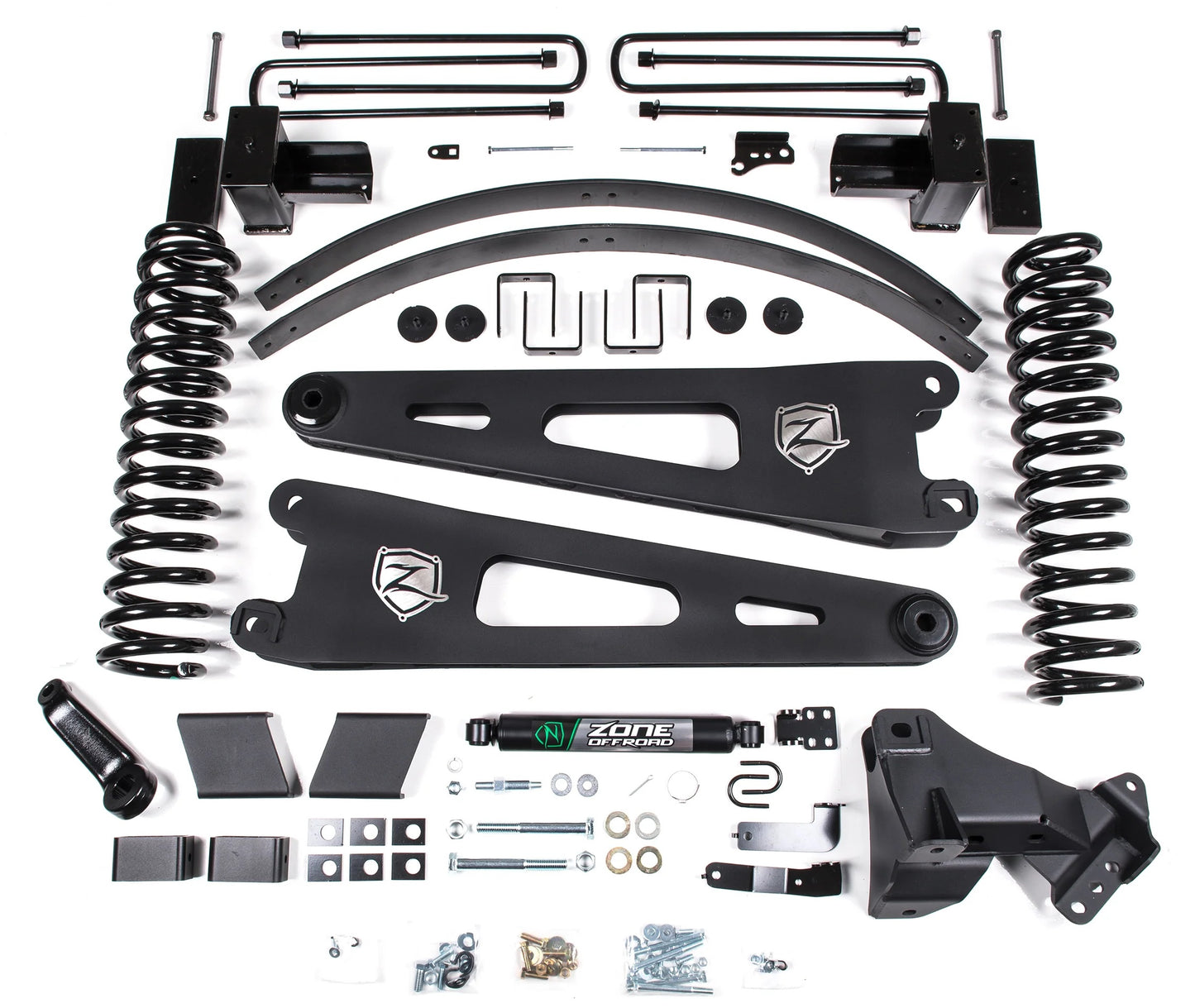 ZONE 2017-2019 F250,F350 4WD DIESEL W/ OVERLOAD 6" SUSPENSION LIFT KIT