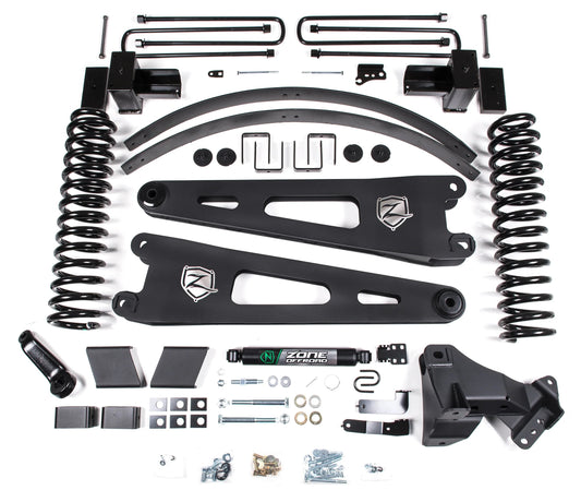 ZONE 2017-2019 F250,F350 4WD DIESEL W/ OVERLOAD 6" SUSPENSION LIFT KIT