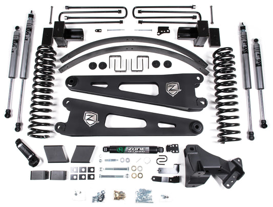 ZONE 2017-2019 F250,F350 4WD DIESEL W/ OVERLOAD 6" SUSPENSION LIFT KIT,FOX