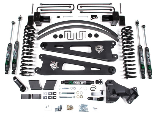 ZONE 2017-2019 F250,F350 4WD DIESEL W/ OVERLOAD 6" SUSPENSION LIFT KIT,NITRO