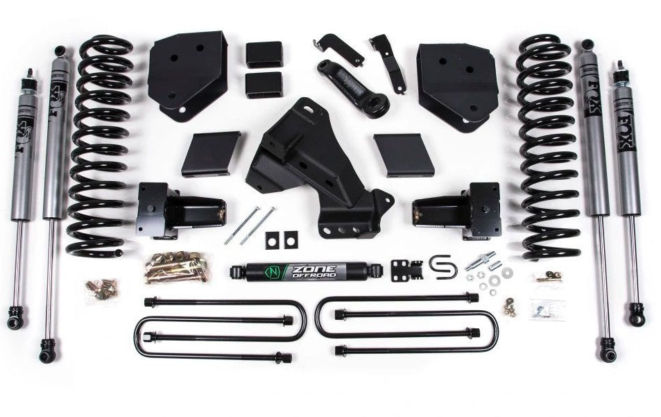 ZONE 2020-2022 F250/F350 4WD GAS,5" SUSPENSION LIFT KIT WITH FOX SHOCKS