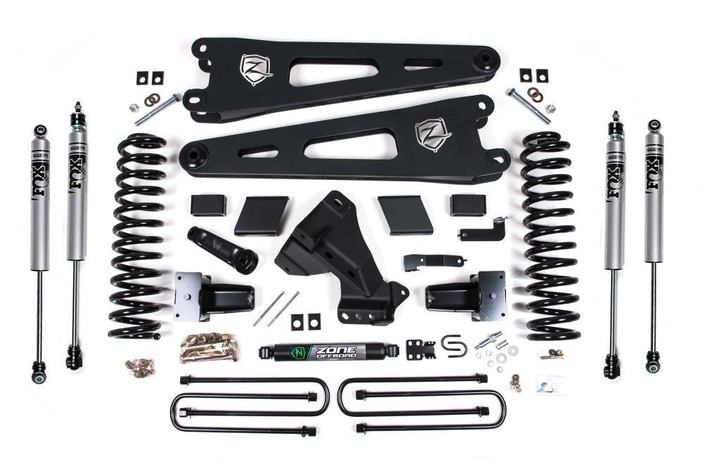 ZONE 2020-2022 F250,F350 4WD DIESEL,5" RADIUS ARM LIFT KIT WITH FOX SHOCKS