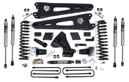 ZONE 2020-2022 F250,F350 4WD GAS,5" RADIUS ARM LIFT KIT WITH FOX SHOCKS