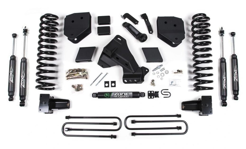 ZONE 2020-2022 F250,F350 4WD DIESEL,7" LIFT KIT WITH NITRO SHOCKS