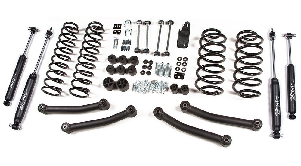 ZONE 1997-2002 JEEP WRANGLER TJ 4" COIL SPRING LIFT KIT,NITRO SHOCKS