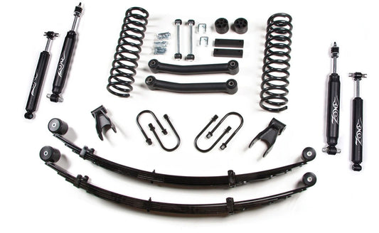 ZONE 4.5" COIL SPRING LIFT KIT WITH NITRO SHOCKS,84-01 JEEP XJ W/ CHRYSLER REAR