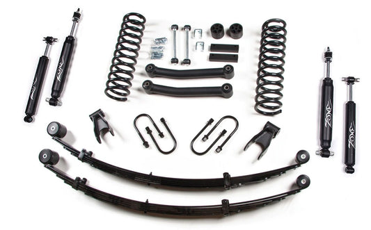 ZONE 4.5" COIL SPRING LIFT KIT WITH NITRO SHOCKS,84-01 JEEP XJ W/ DANA 35 REAR