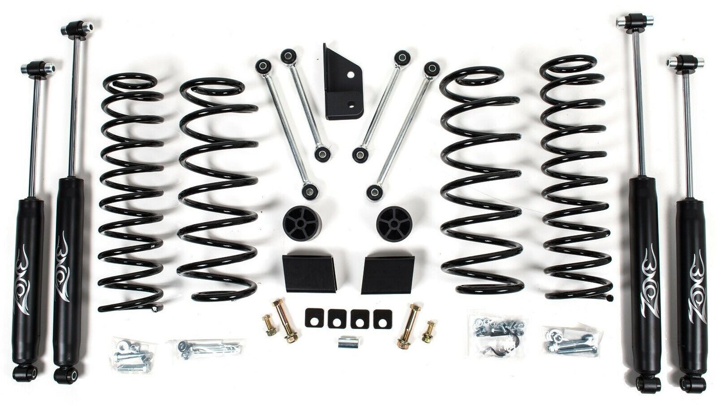 ZONE 2018-2025 JEEP WRANGLER JL 4-DOOR 3" SUSPENSION LIFT KIT WITH NITRO SHOCKS