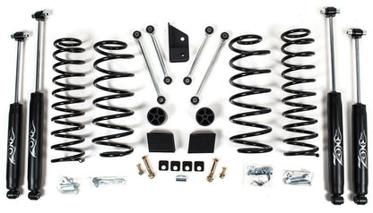 ZONE 2018-2025 JEEP WRANGLER JL 4-DOOR 3" SUSPENSION LIFT KIT WITH NITRO SHOCKS