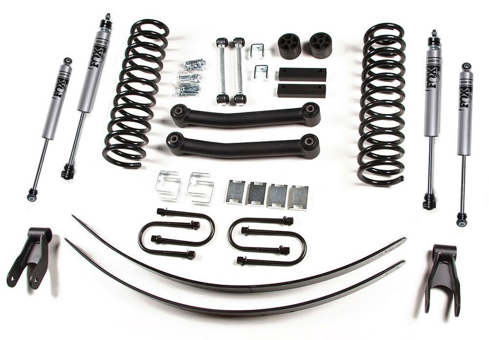 ZONE 4.5" COIL SPRING LIFT KIT WITH FOX SHOCKS,84-01 JEEP XJ WITH CHRYSLER REAR