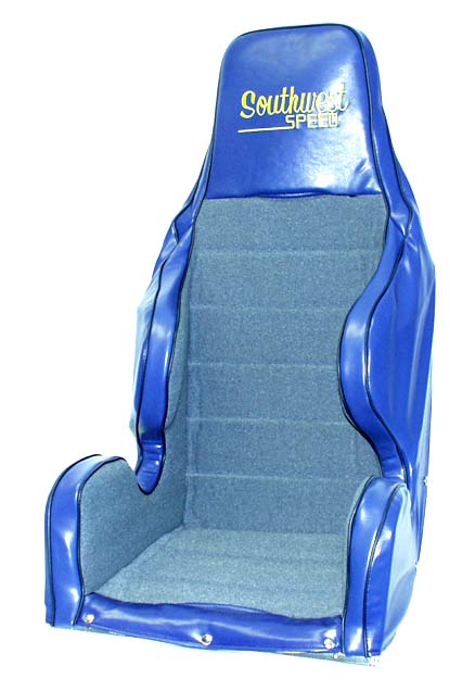 DELUXE SEAT & COVER,19",BLUE