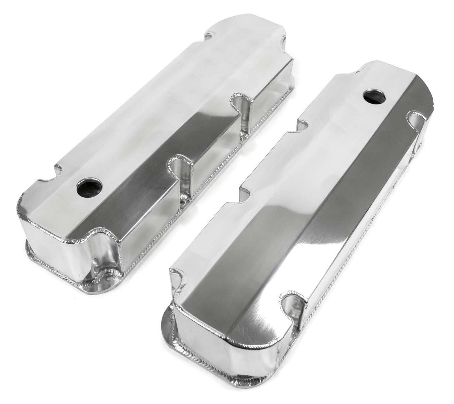 VALVE COVERS,FABRICATED,BBF,TALL,WITH HOLE,POLISHED
