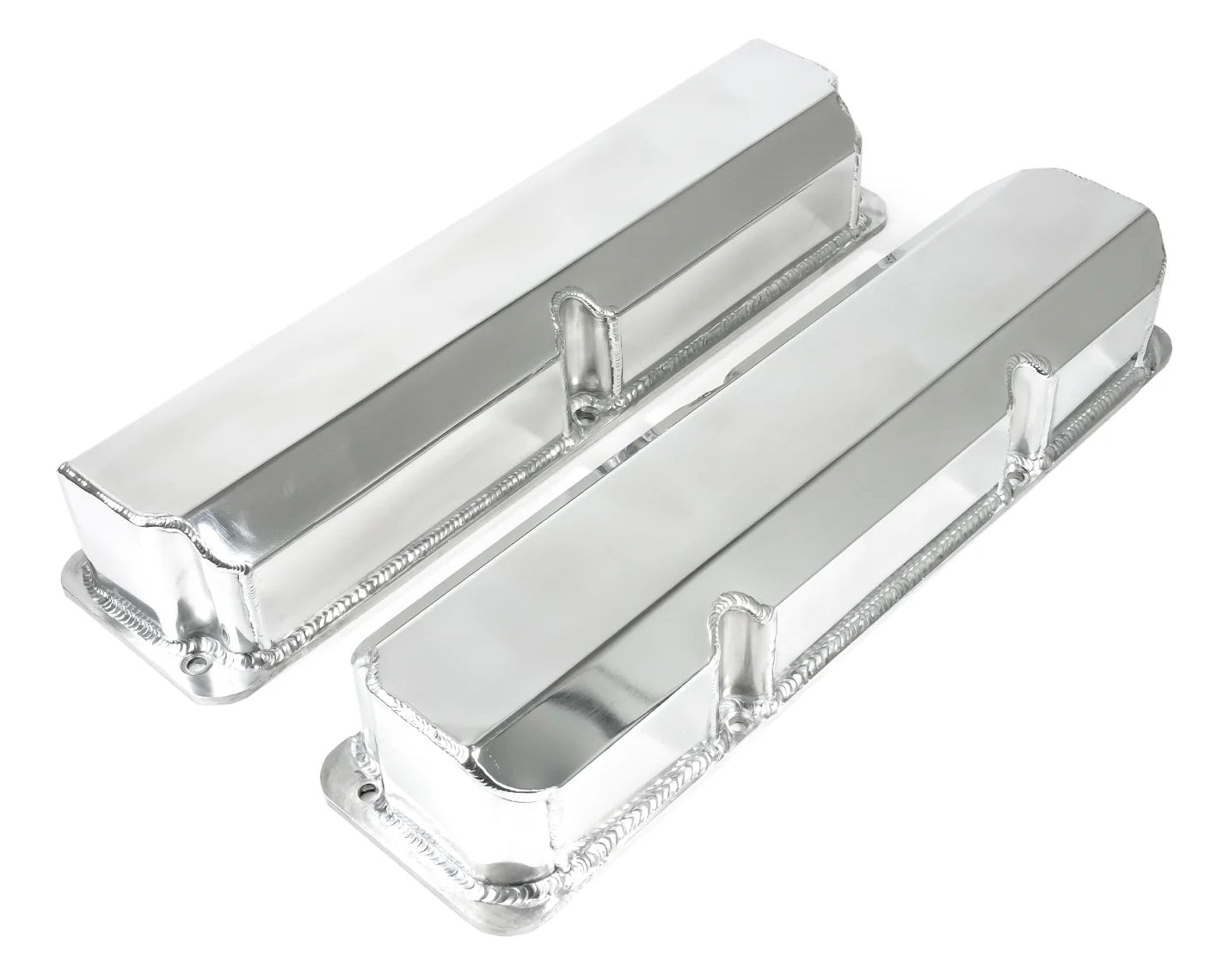 VALVE COVERS,FABRICATED,BBF,FE,TALL,WITHOUT HOL,POLISHED