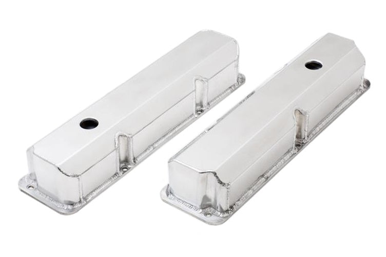VALVE COVERS,FABRICATED,BBF,FE,TALL,WITH HOLE,POLISHED