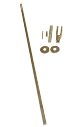THROTTLE ROD,17",STRGHT,W/CLEVIS & HDW,U