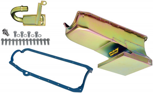 OIL PAN KIT,SBC,58-79,62-67 NOVA,ZINC,8 1/8"
