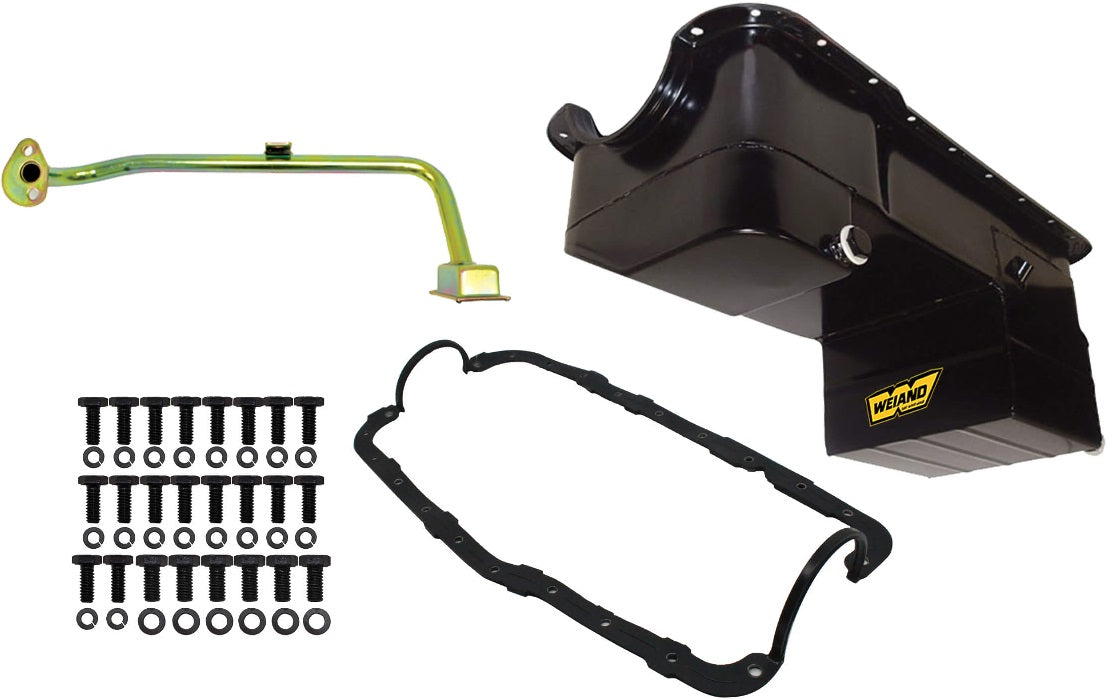 OIL PAN KIT,351W,79-93 MUSTANG,BLACK,REAR SUMP