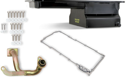 OIL PAN KIT,LS1/2/6 & LQ9,BLACK,6 3/8,FRONT SUMP