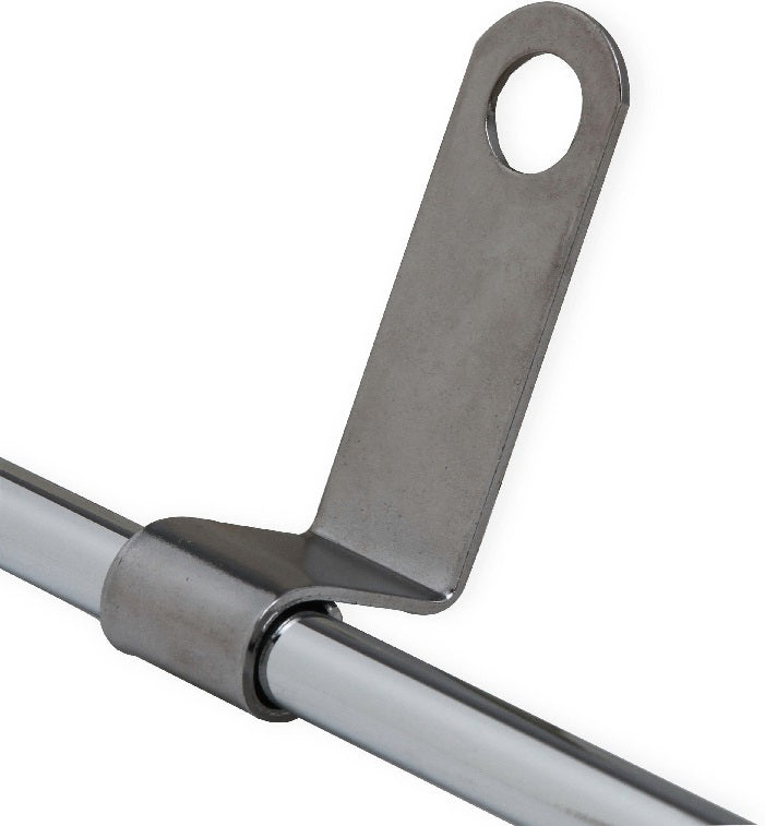 DIPSTICK & TUBE,351W,PAN MOUNTED,CHROME