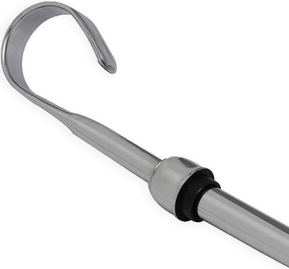 DIPSTICK & TUBE,351W,PAN MOUNTED,CHROME