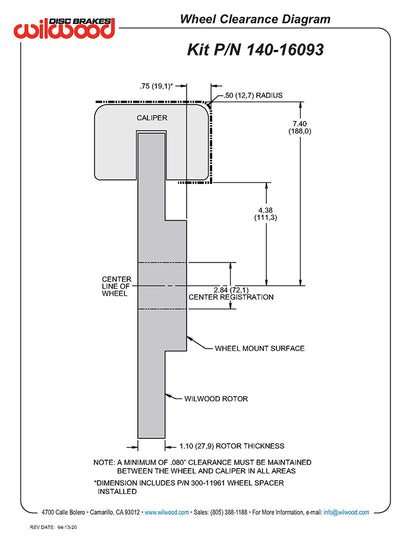 06-15 MAZDA MX-5 MIATA ROAD RACE KIT,FRONT,13"