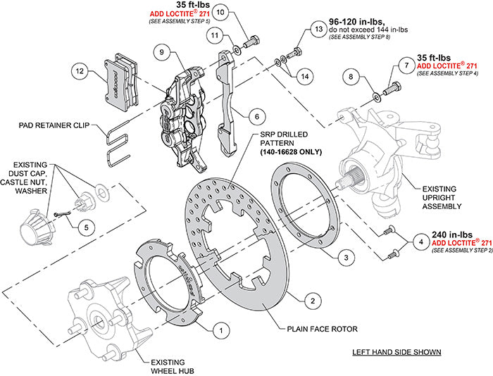 17-21 CAN-AM,X3RS,UTV,RACING FRONT BRAKE KIT,11.25" ROTORS,BLACK CALIPERS