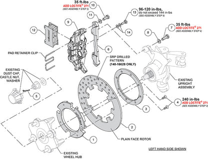 17-21 CAN-AM,X3RS,UTV,RACING FRONT BRAKE KIT,11.25" ROTORS,BLACK CALIPERS