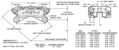 CALIPER,1.12 DYNAPRO LOW-PROFILE,.810",RED