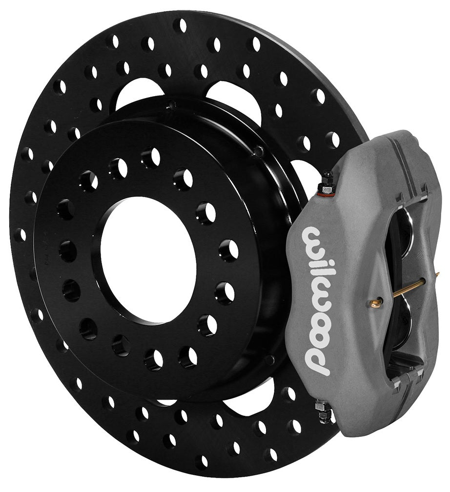 BIG FORD DRAG KIT,2.36",REAR,11.44" DRILLED ROTORS,BLACK