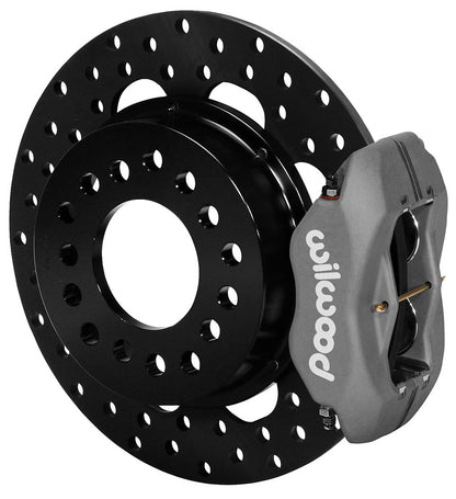 BIG FORD DRAG KIT,2.36",REAR,11.44" DRILLED ROTORS,BLACK