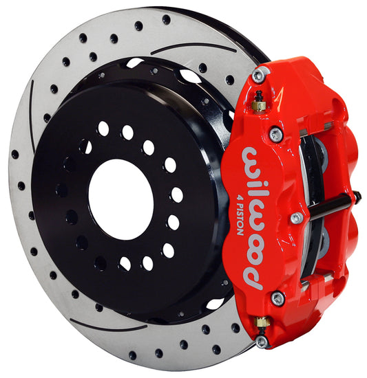 BIG FORD NEW KIT,2.50",REAR,14" DRILLED ROTORS,RED