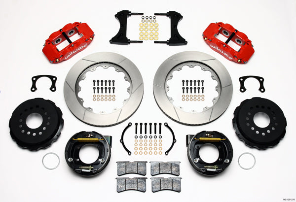 BIG FORD NEW KIT,2.50",REAR,14",RED