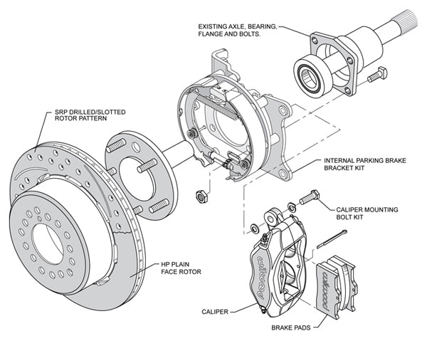 65-70 IMPALA,FULL DISC BRAKE KIT,2" DROP SPINDLES,13"/12" DRILLED,BLACK