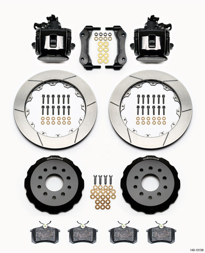 94-04 MUSTANG,FULL DISC BRAKE KIT,14"/13" ROTORS,BLACK CALIPERS